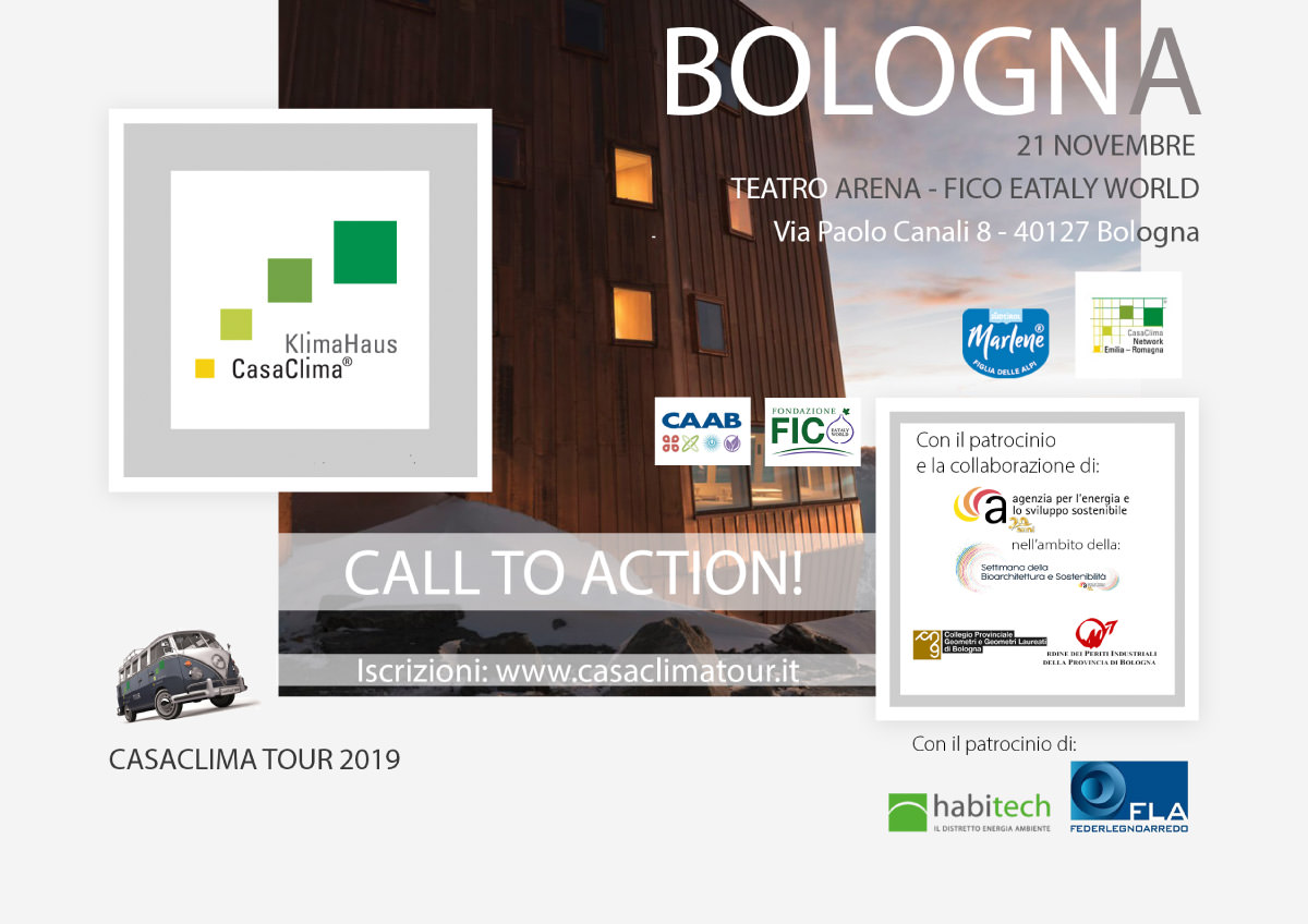 cover casa clima tour Bologna